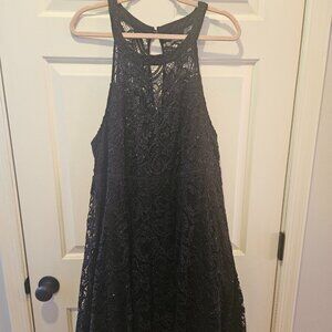 Torrid Sparkly Thin Strapped Black Dress